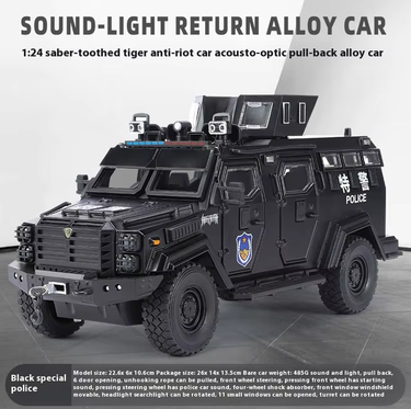 1:24 Diecast Police Tiger Armor Vehicle